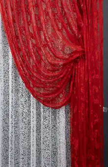 Kırmızı Renk Şal Desen Tasarım Yanki Kruvaze Tiyatro Modeleri