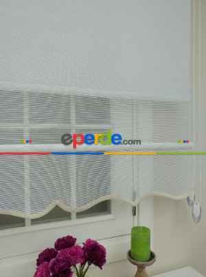 Yeni Sezon Çiftli Sistem Hasır Desen Ekru- Ekru