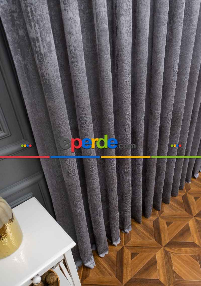 Bulut Tül Exculusive Micro Örgü Tül Perde Gri - Füme - Antrasit