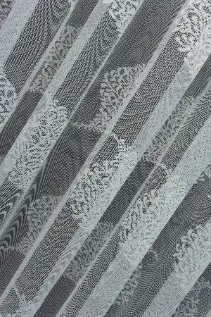 Fransız Dantel Tül Serpme Desenli - Ütü İstemez- Ekru