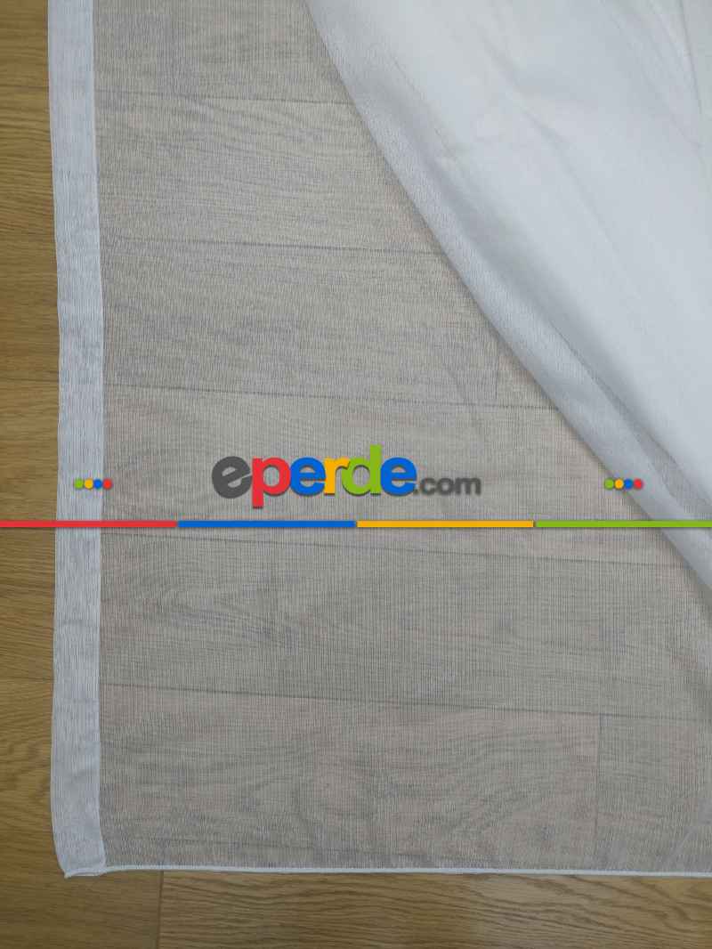 Yatak Odası - ( Orjinal ) Fantazi Çizgili Tül Perde 