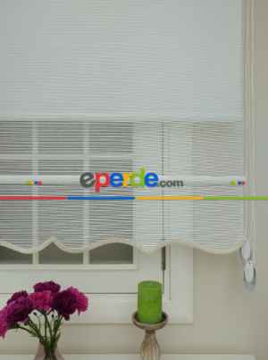 Yeni Sezon Çiftli Sistem Hasır Desen Ekru- Ekru