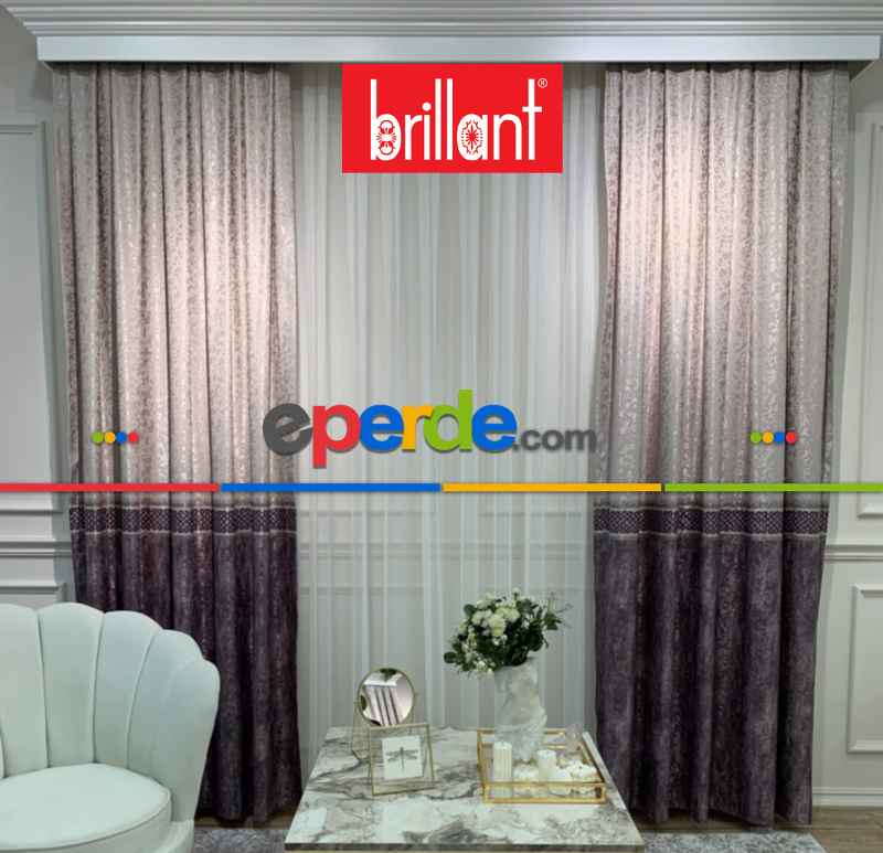 Brillant Perde Livabonarperde Yeni Tasarım Desen Renkl Fon Perde Yan Perde Kanat Perde