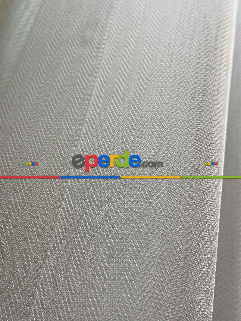 Oturma Odası - Balık Sırtı Desen Tül Perde, Ağır Gramajlı Premium Seri, Kurşunlu Tül