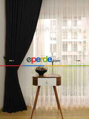 Venge Kahve Koyu - Düz Fon Perde ( Dökümlü Fon Perde)- Kahve Venge