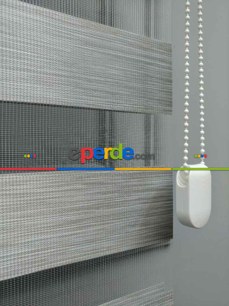 Mutfak - 2021 Sezonu - Zebra Perde - Bambu Zebra Perde- Gri-füme-antrasit