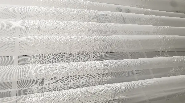 Yatak Odası - Bambu Petek İşleme Ütü İstemez Kırışmaz Tül