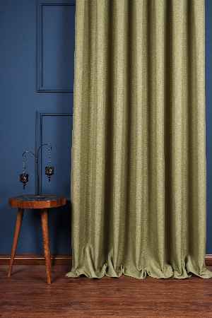 Fıstık Yeşili Hasır Blackout Karartma Güneşlik Perde