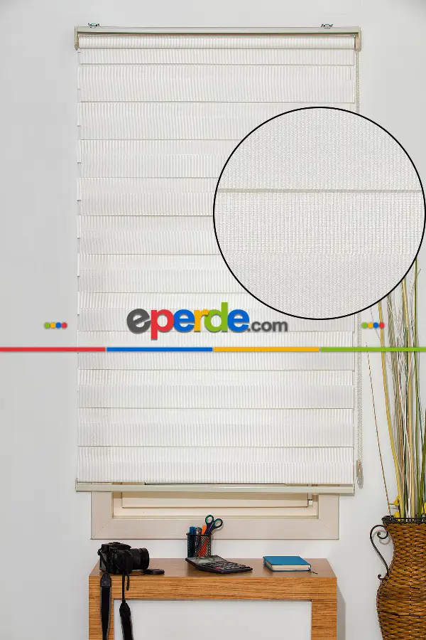 Mutfak Zebra Perde Düz Seri- Ekru