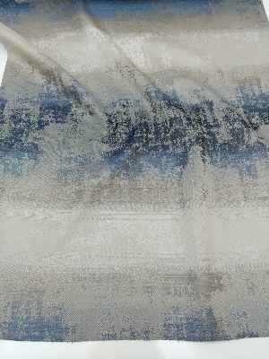 PatineDesenli Buzlu Renk Geçişli Jakar Desenli Salon Fon Perdesi - Turkuaz - Vizon - Bej- Lacivert-bej-vizon Rengi-kahve