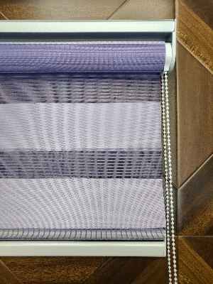 Genç Odası - Perle Home Düz Zebra Perde Mor