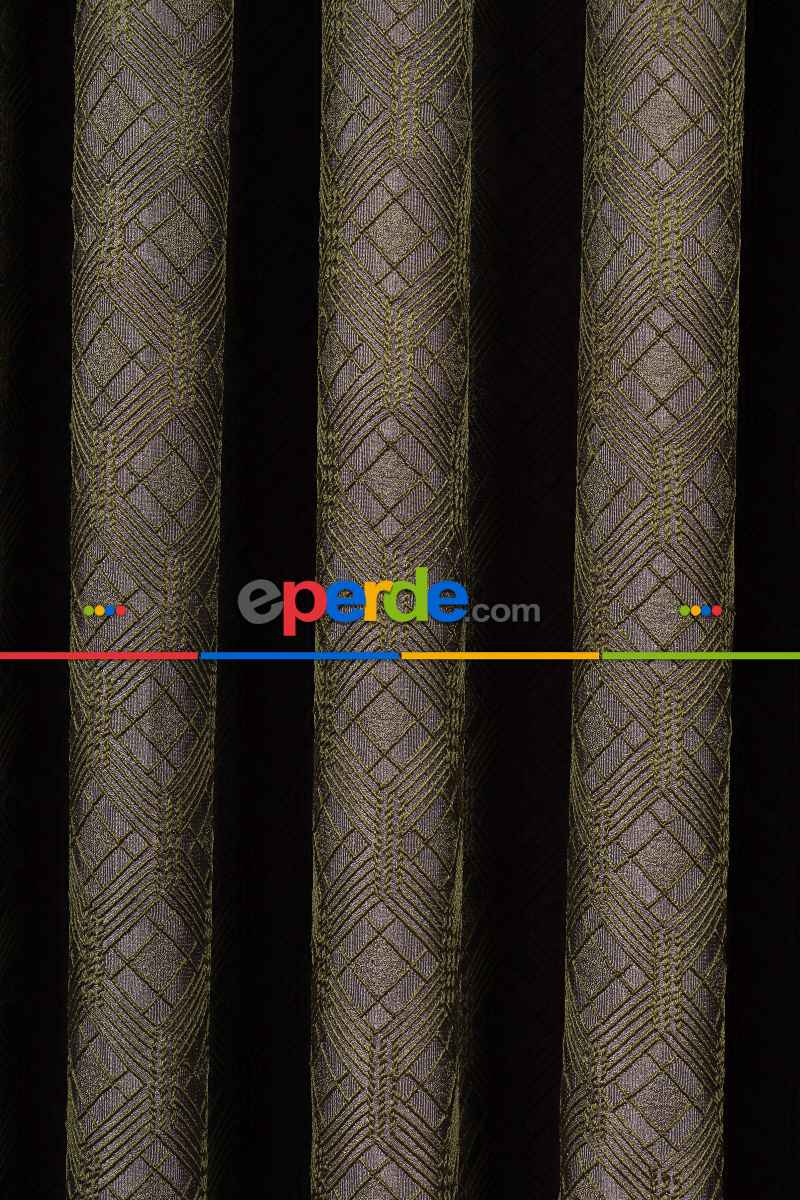 Yatak Odası Fon Perde - S Pile Dökümlü Jakar Dokuma Fon Perde