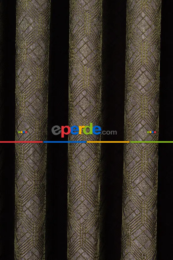 Salon Fon Perde - S Pile Dökümlü Jakar Dokuma Fon Perde