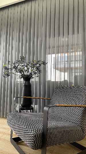 % 50 İndirimli Hazır Ölçü Gri-füme Tül - İnci Tül - Dönergücü