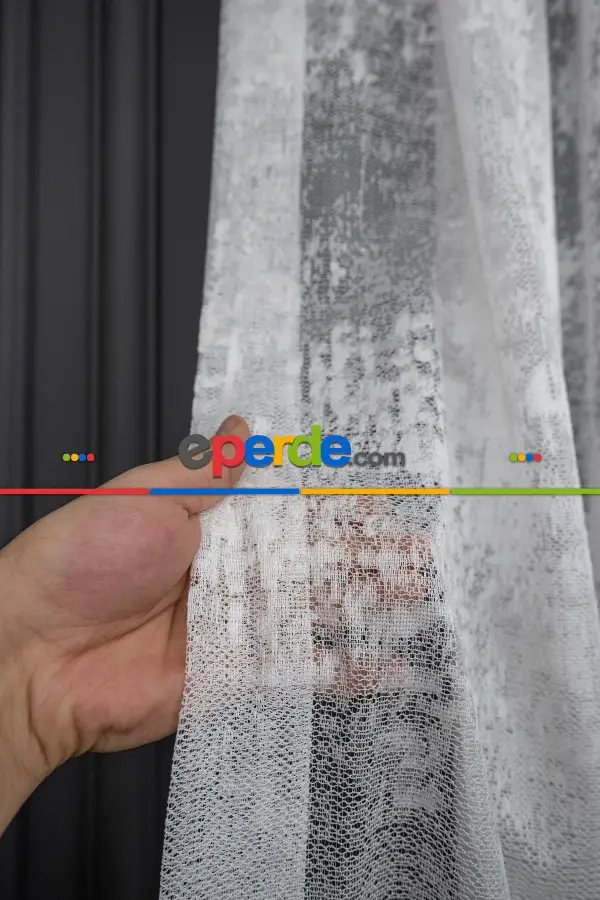 Bulut Tül Exculusive Micro Örgü Tül Perde Beyaz