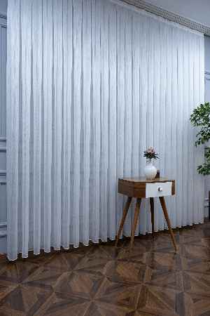 Düz Çizgili Tül -prd 2008 Pırıltılı - Dönergücü- Ekru - Kurşunlu Tül