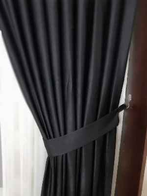 Soft Siyah Fon Perde- Siyah