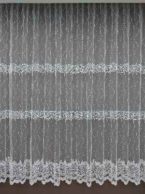 Mutfak Tülü Perdesi İşlemeli Güpürlü- Ekru