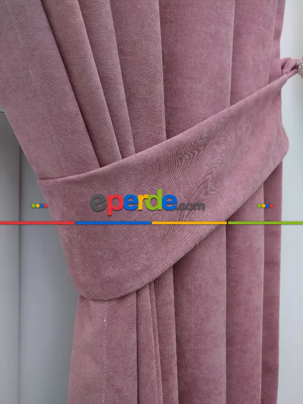 Yatak Odası - Pembe - Düz Fon Perde 827