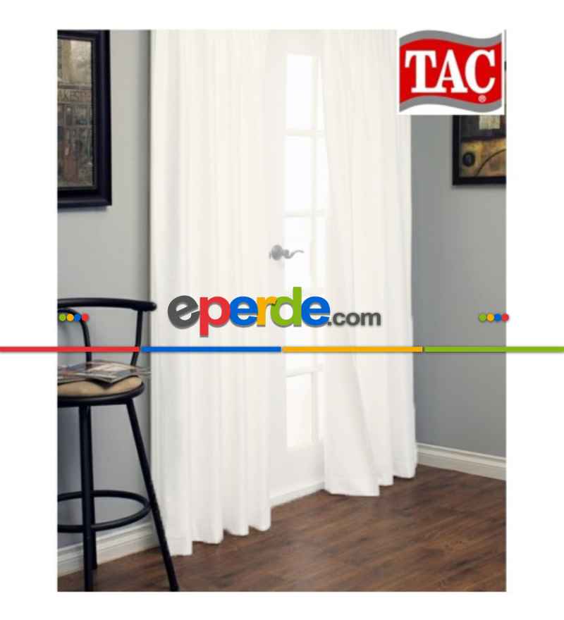 Yatak Odası - Güneşlik Perde - Taç Güneşlik - Beyaz