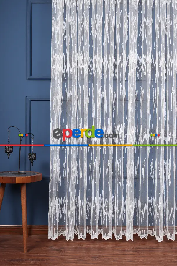 Salon Tül Modelleri - Elit Brode İşlemeli Tül Perde Özel Seri 101