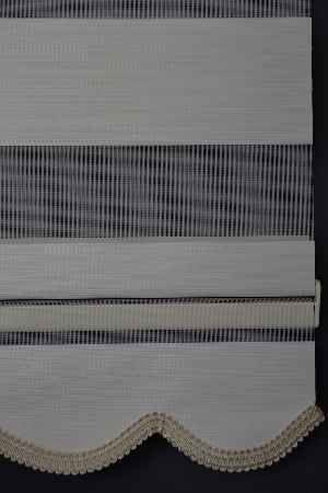 Halim Perdesan Dk-100 Ekru & Beyaz Renk Etekli Veya Eteksiz Zebra Stor Perde