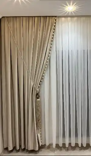 Premium Bambu Şantuklu Ağır Gramajlı 1/3 Sık Kat Pileli Ütü İstemeyen Tül Perde