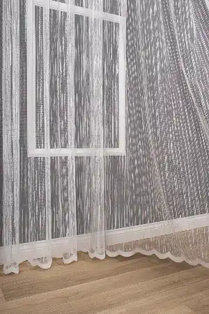 Şantuk Desen Örme Düz Tül Perde Pa 7049