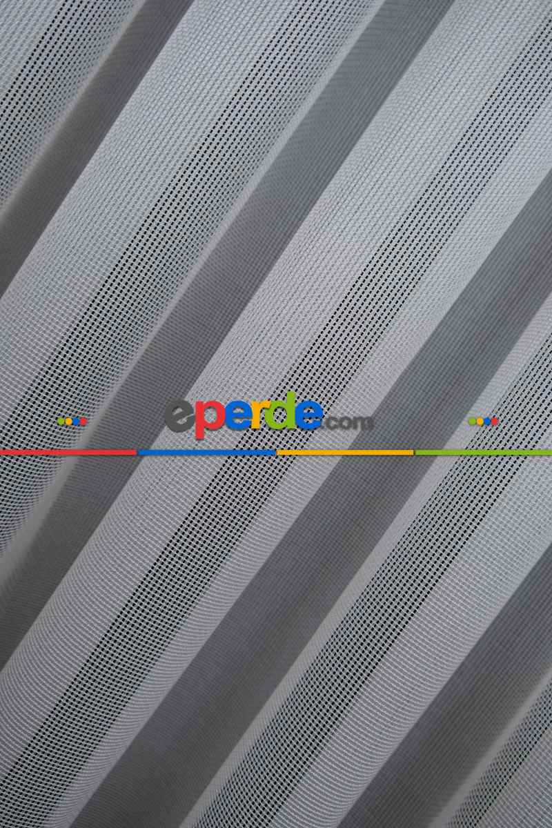 Salon Tül - Krem Renkli Kedi Tırmalamalarına Dayanaklı Tül Perde