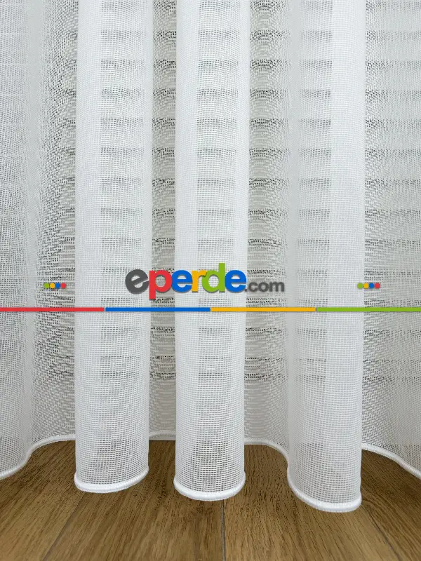 Salon Tül Perde - Brillant Tül Perde, Premium Seri, Kurşunlu Tül