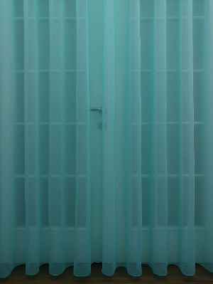 Turkuaz Renk Düz Tül Perde- Turkuaz