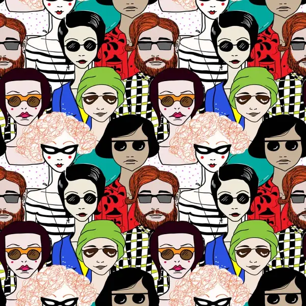 Popart Desenli Fon Perde Evm1112 Kumaşı Kalındır Duck Bezi Değildir- Siyah-Mavi-Kırmızı-Beyaz- Çok Renkli 3