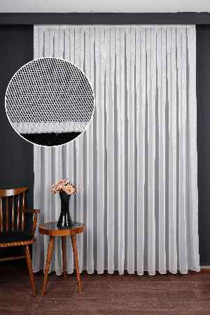 Her Eve Uyum Sağlayan Klasik Ekru Düz Tül Perde