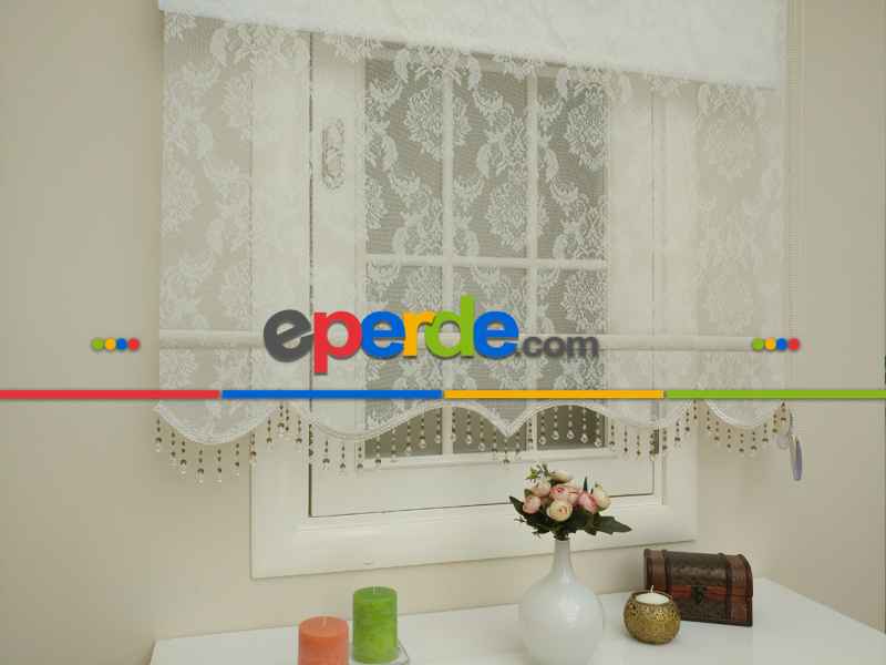 Yeni Sezon!! Çiftli Sistem Tül Ve Stor Perde- Ekru