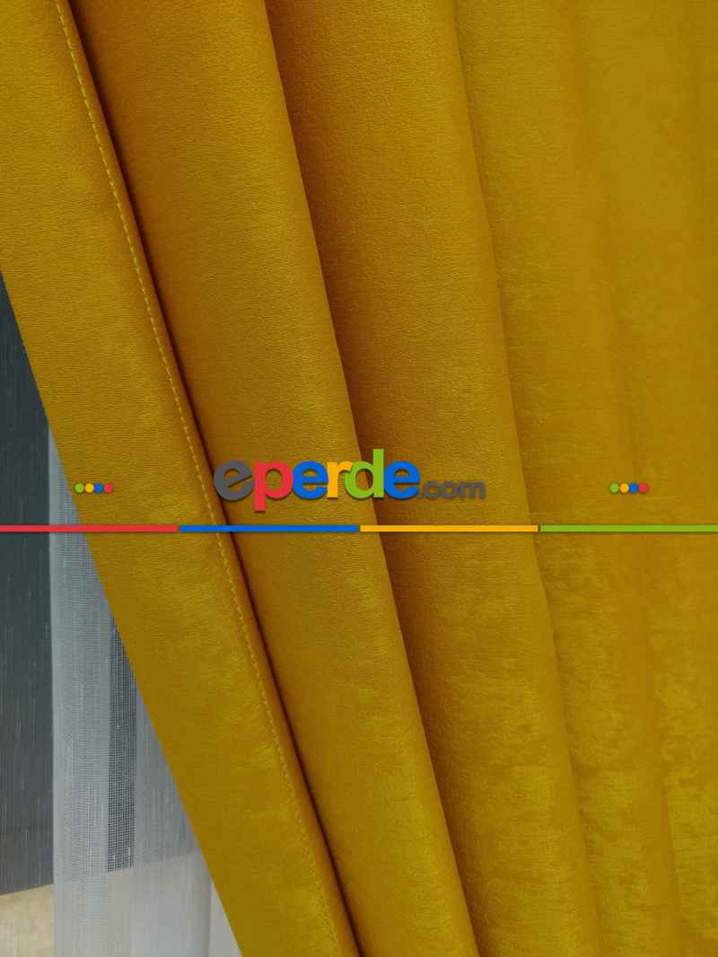 1. Kalite Soft Fon Perde- Hardal