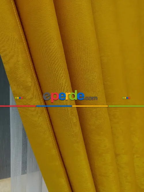 1. Kalite Soft Fon Perde- Hardal