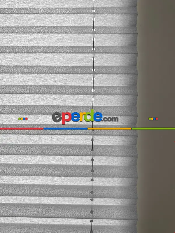 Plise Perde Açık Gri Renk