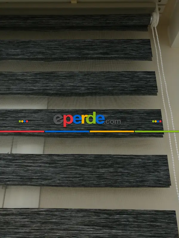 Zebra Perde -bambu Zebra (eco Serisi )- Füme-antrasit