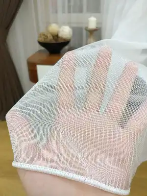 Salon Tül - Pırıltıtül Birinci Kalite Esneme Açma Yapmaz- Ekru