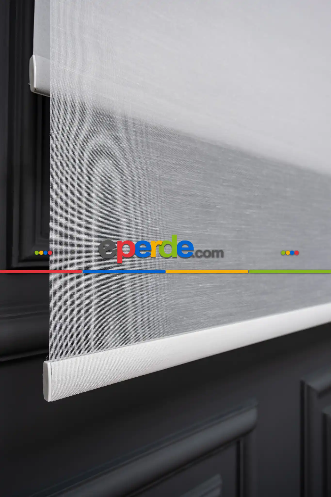 Foldet Keten Tül Ekru