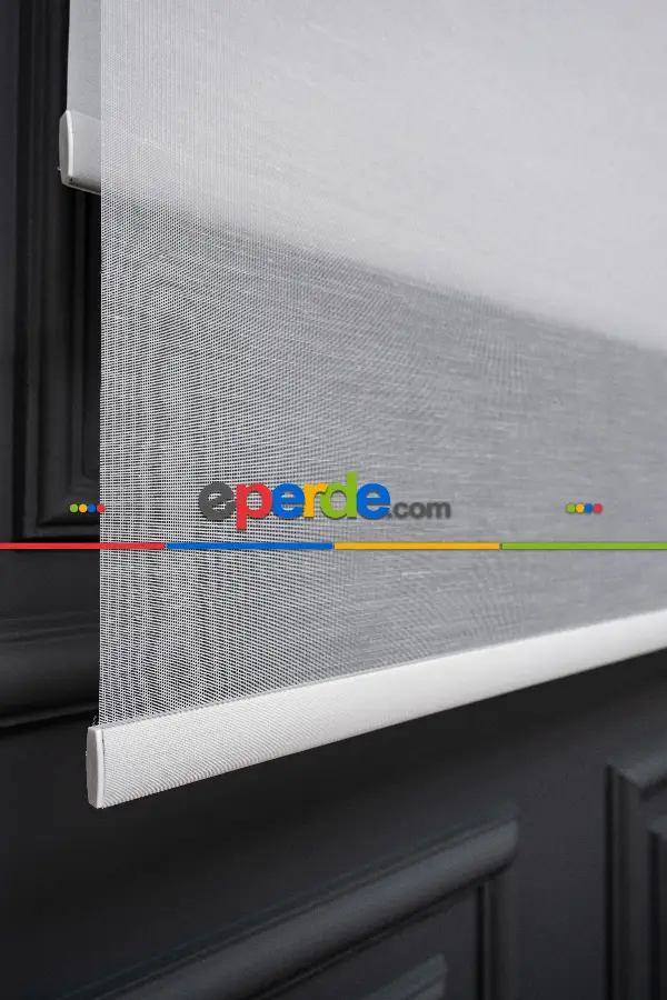 Foldet Keten Tül Ekru