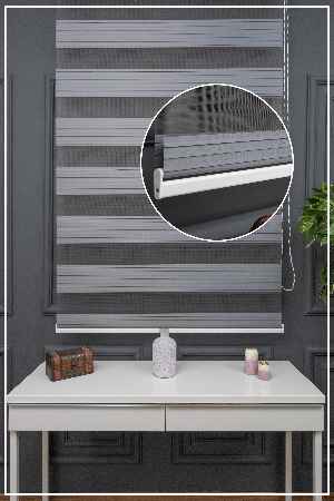 Zebra Perde - Geniş Pileli Zebra Perde