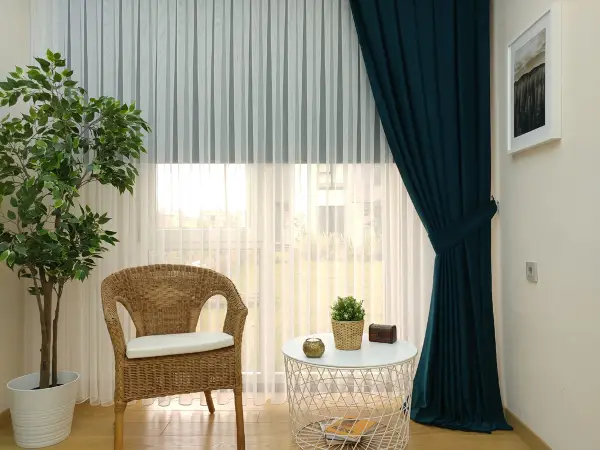 Salon Soft Fon Perde- Yeşil Koyu Yeşil