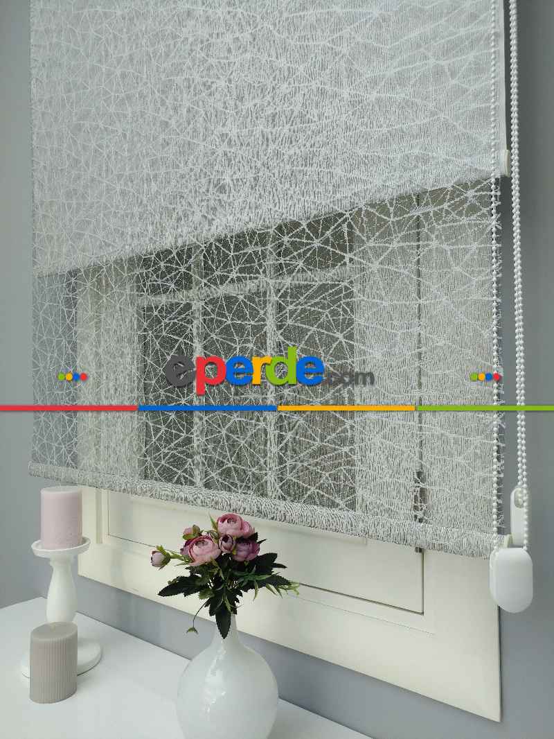 Çiftli Sistem Dantel Stor- Siyah-gri-füme-antrasit