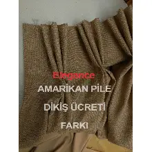 Amerikan Pile Dikiş Modeli Perde- Çok Renkli 2