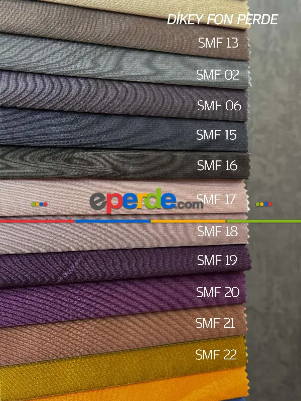 Brillant Akıllı Tül Perde, 20 Farklı Renkli Tül Dikey Zebra Perde 1. Kalite