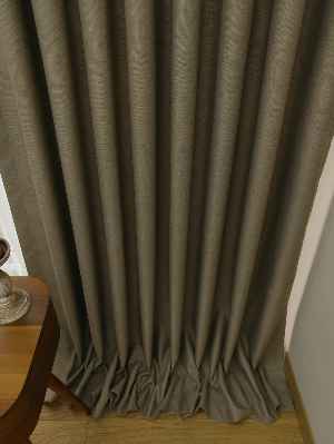 Blackout Fon Perde Hasır Dokulu - Işık Geçirmez ( Sitede Benzeri Yoktur. )- Kahverengi