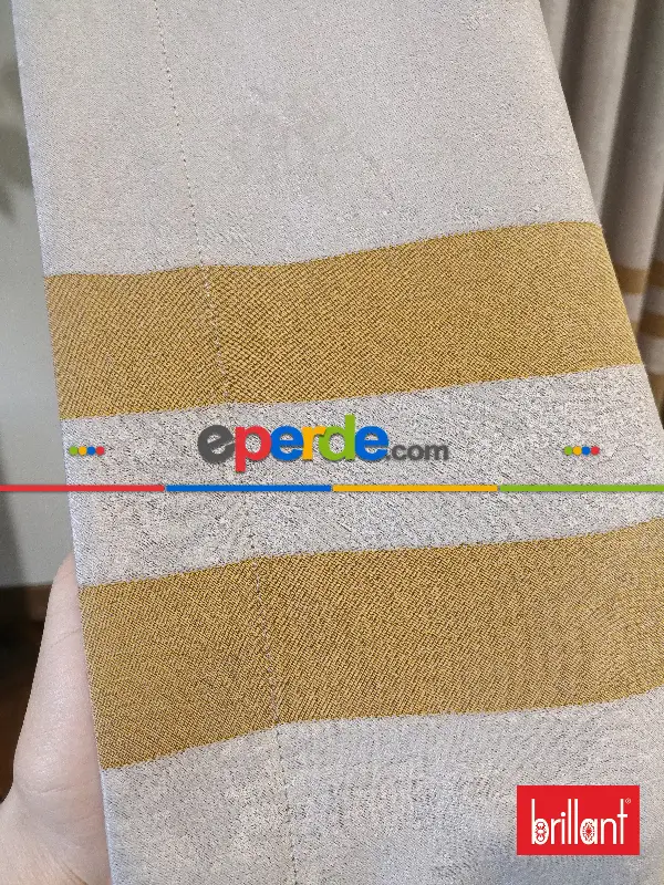 Brillant Süet Pano Fon Perde 180cm Yeni Sezon- Açık Camel