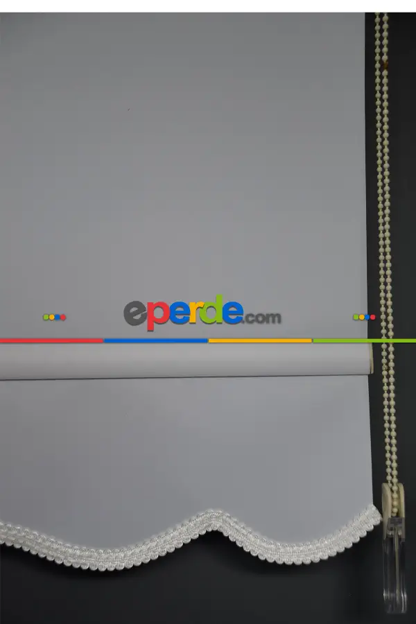 Halim Perdesan Pl-01 Beyaz Renk Polyester Thin Mat Stor Perde