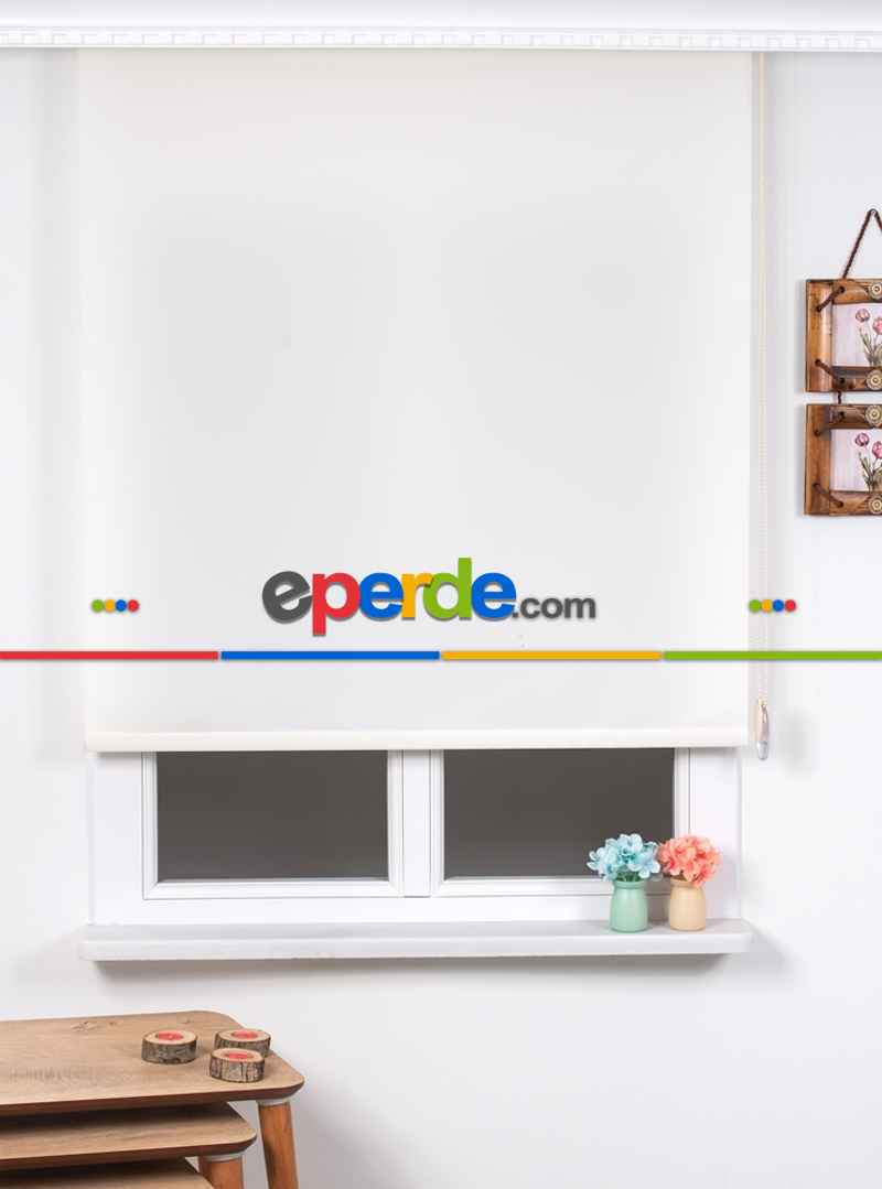 Brillant Krem Stor Perde- Krem